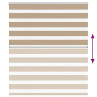 Tenda a Rullo Zebra Larghezza Tessuto 130,9 cm Poliestere