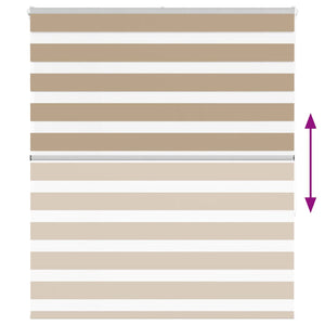 Tenda a Rullo Zebra Larghezza Tessuto 130,9 cm Poliestere