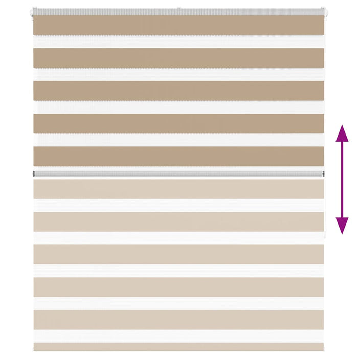 Tenda a Rullo Zebra Larghezza Tessuto 130,9 cm Poliestere