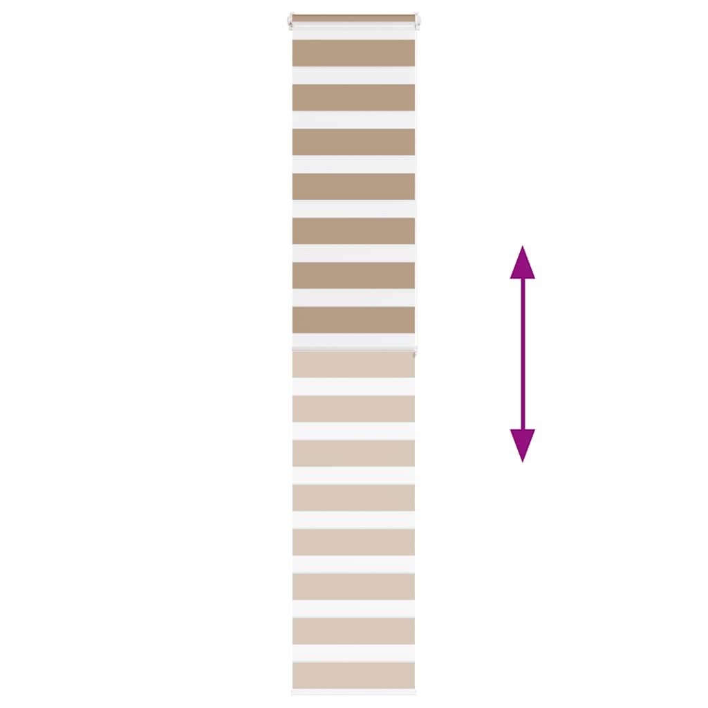 vidaXL Tenda a Rullo Zebra Larghezza Tessuto 45,9 cm Poliestere