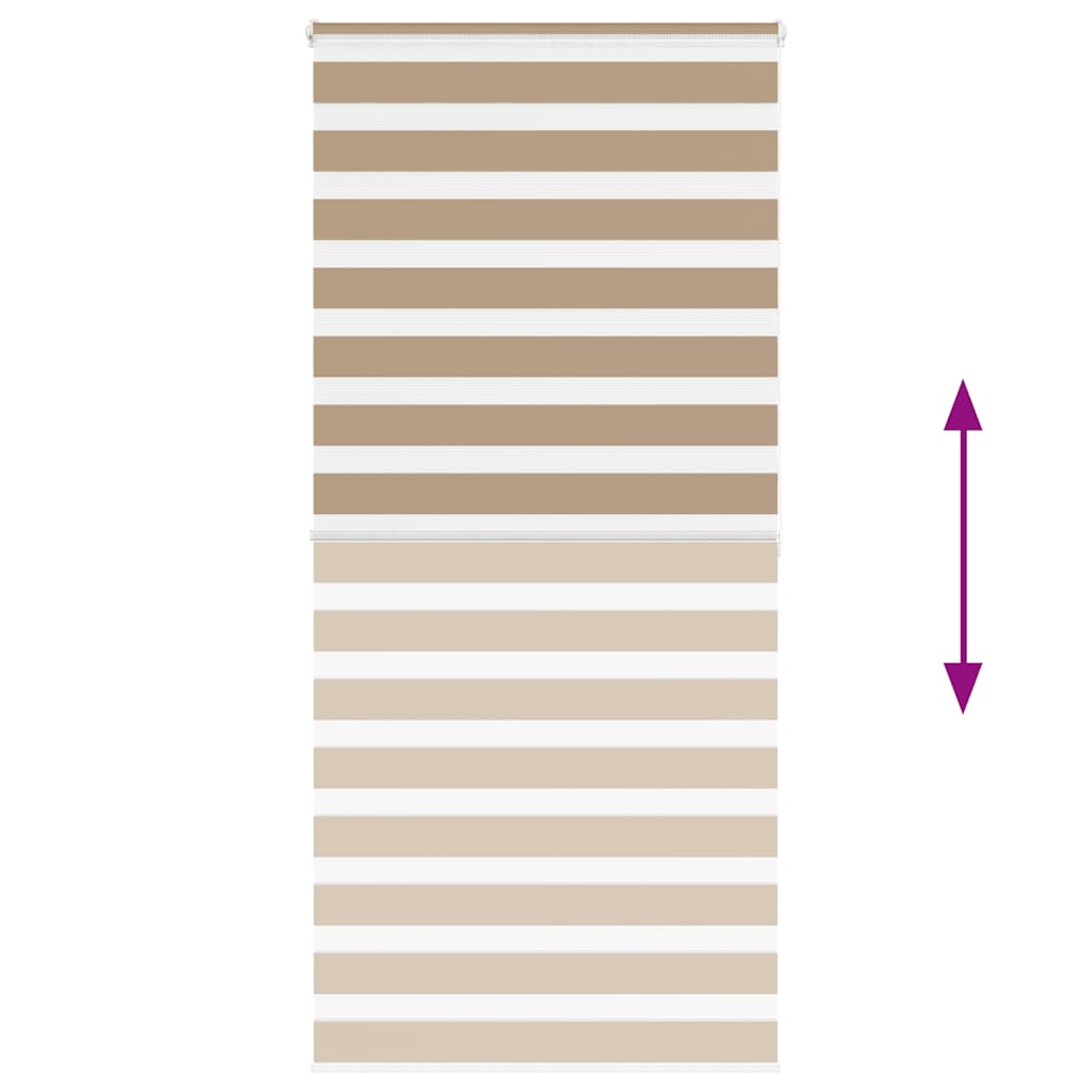 vidaXL Tenda a Rullo Zebra Larghezza Tessuto 100,9 cm Poliestere