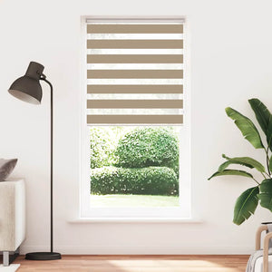vidaXL Tenda a Rullo Zebra Larghezza Tessuto 105,9 cm Poliestere