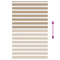 Tenda a Rullo Zebra Larghezza Tessuto 140,9 cm Poliestere