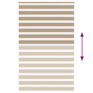 Tenda a Rullo Zebra Larghezza Tessuto 140,9 cm Poliestere