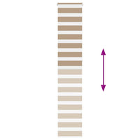 Tenda a Rullo Zebra Larghezza Tessuto 45,9 cm Poliestere 4014589