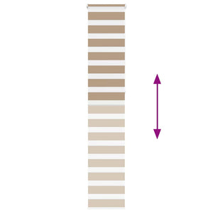 Tenda a Rullo Zebra Larghezza Tessuto 45,9 cm Poliestere 4014589