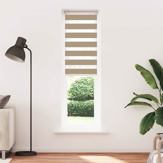 vidaXL Tenda a Rullo Zebra Larghezza Tessuto 60,9 cm Poliestere