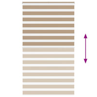 Tenda a Rullo Zebra Larghezza Tessuto 115,9 cm Poliestere 4014603