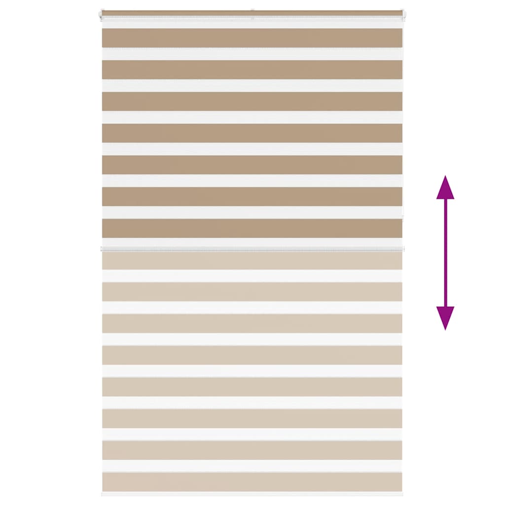 vidaXL Tenda a Rullo Zebra Larghezza Tessuto 135,9 cm Poliestere