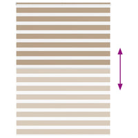 Tenda a Rullo Zebra Larghezza Tessuto 150,9 cm Poliestere