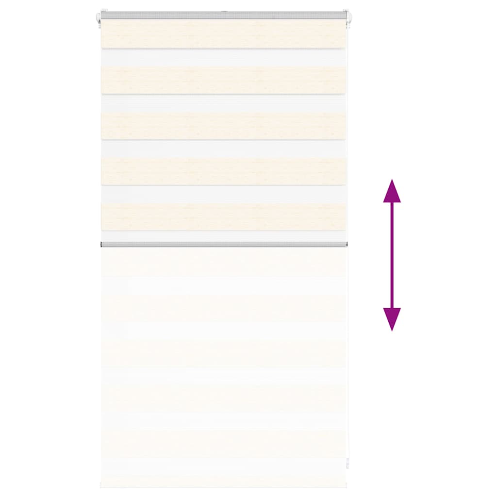 vidaXL Tenda a Rullo Zebra Larghezza Tessuto 65,9 cm Poliestere