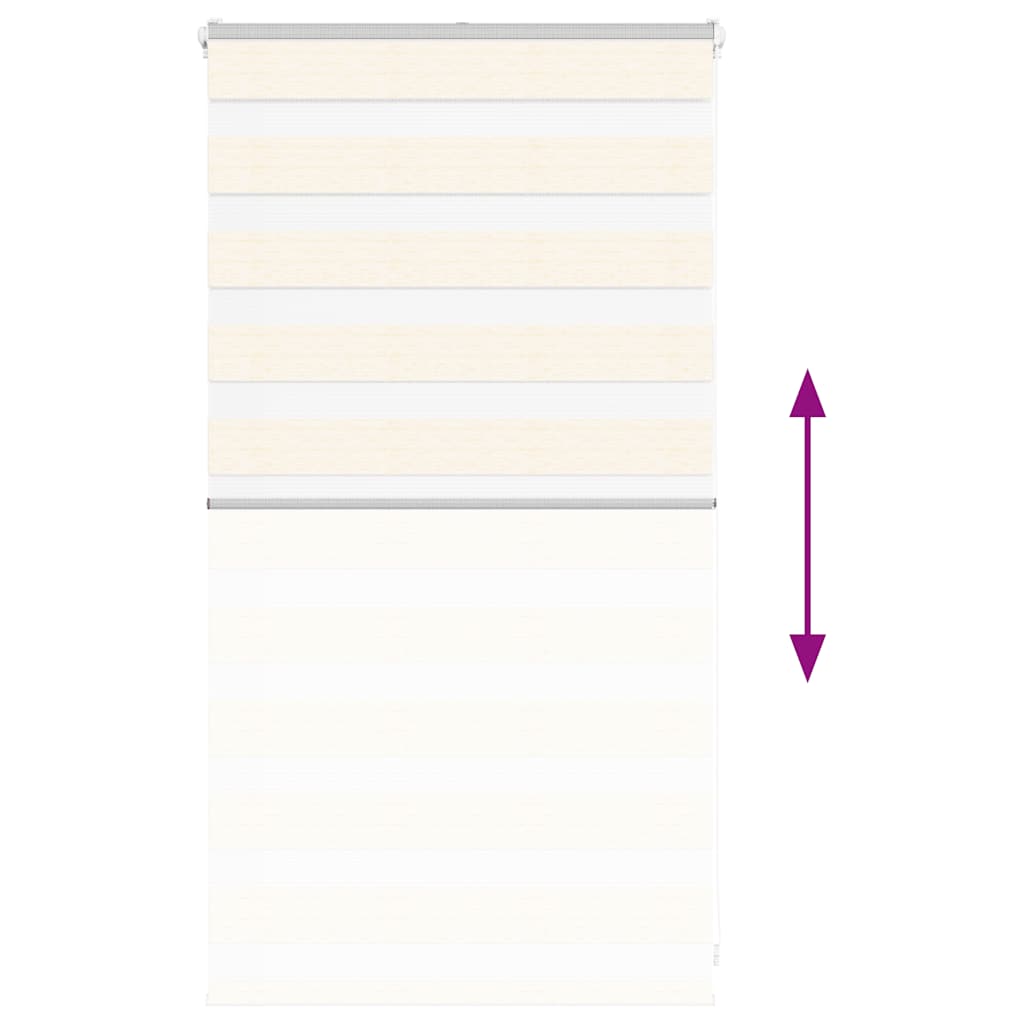 vidaXL Tenda a Rullo Zebra Larghezza Tessuto 75,9 cm Poliestere