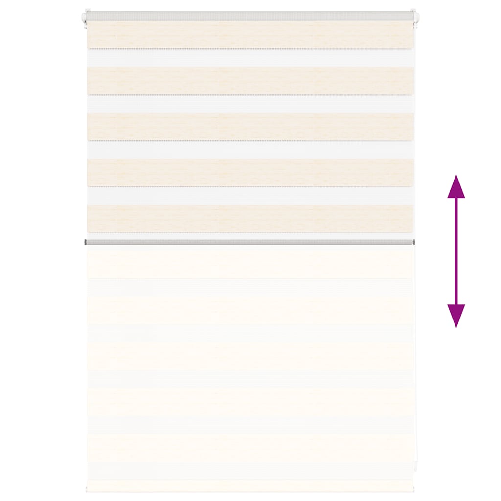 vidaXL Tenda a Rullo Zebra Larghezza Tessuto 110,9 cm Poliestere