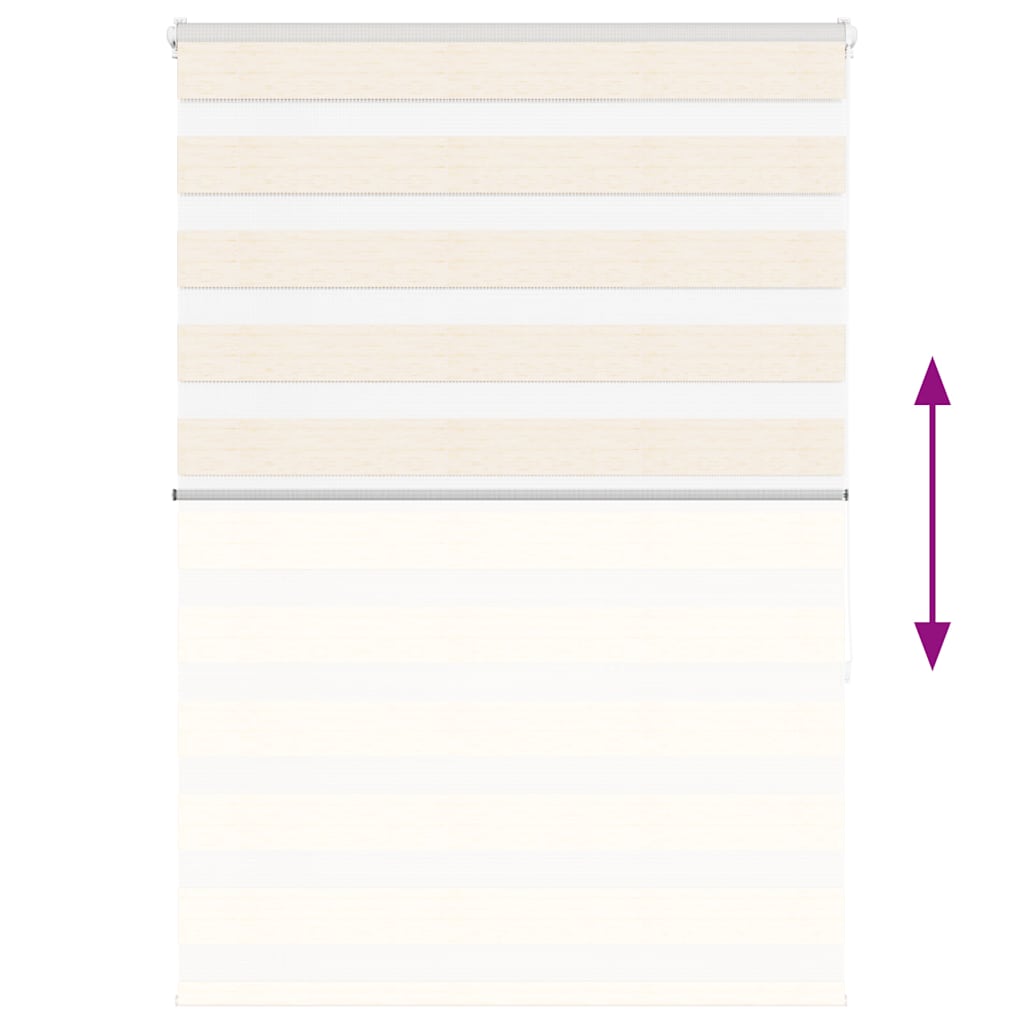 vidaXL Tenda a Rullo Zebra Larghezza Tessuto 100,9 cm Poliestere