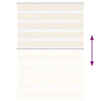 vidaXL Tenda a Rullo Zebra Larghezza Tessuto 100,9 cm Poliestere