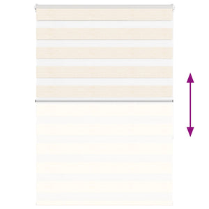 vidaXL Tenda a Rullo Zebra Larghezza Tessuto 100,9 cm Poliestere