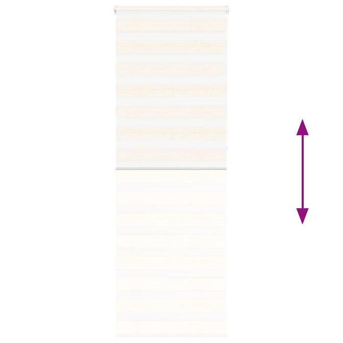 vidaXL Tenda a Rullo Zebra Larghezza Tessuto 70,9 cm Poliestere