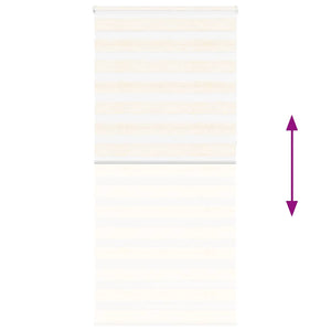 vidaXL Tenda a Rullo Zebra Larghezza Tessuto 100,9 cm Poliestere