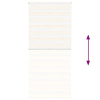 vidaXL Tenda a Rullo Zebra Larghezza Tessuto 110,9 cm Poliestere