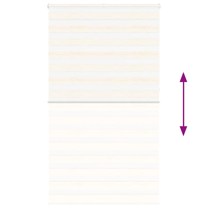 vidaXL Tenda a Rullo Zebra Larghezza Tessuto 130,9 cm Poliestere