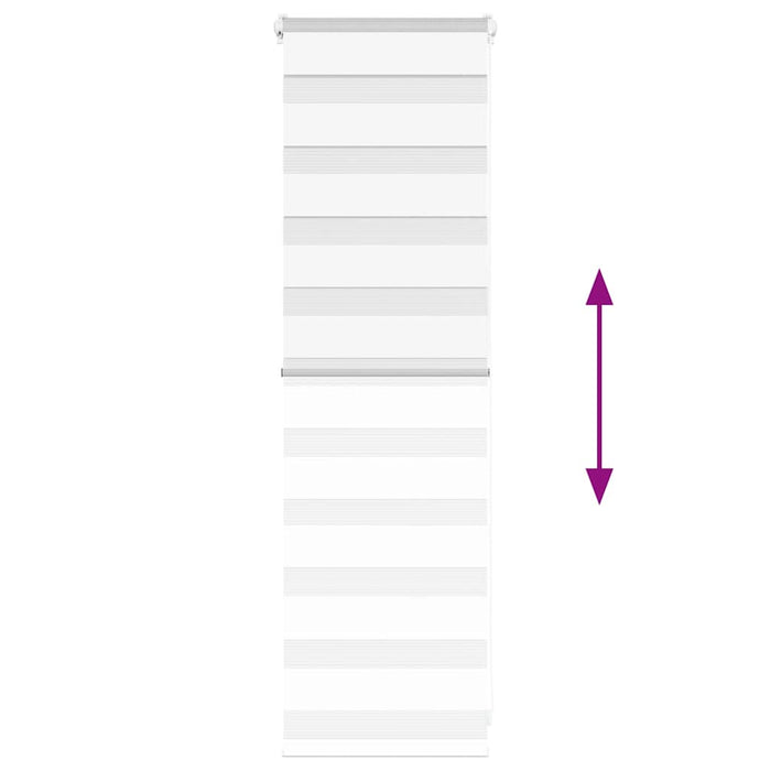 vidaXL Tenda a Rullo Zebra Larghezza Tessuto 40,9 cm Poliestere