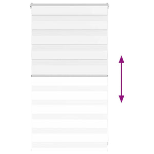 vidaXL Tenda a Rullo Zebra Larghezza Tessuto 80,9 cm Poliestere