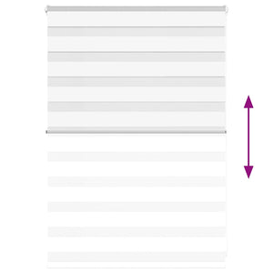 vidaXL Tenda a Rullo Zebra Larghezza Tessuto 105,9 cm Poliestere