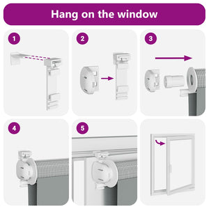 Tenda a Rullo Zebra Larghezza Tessuto 120,9 cm Poliestere 4014734