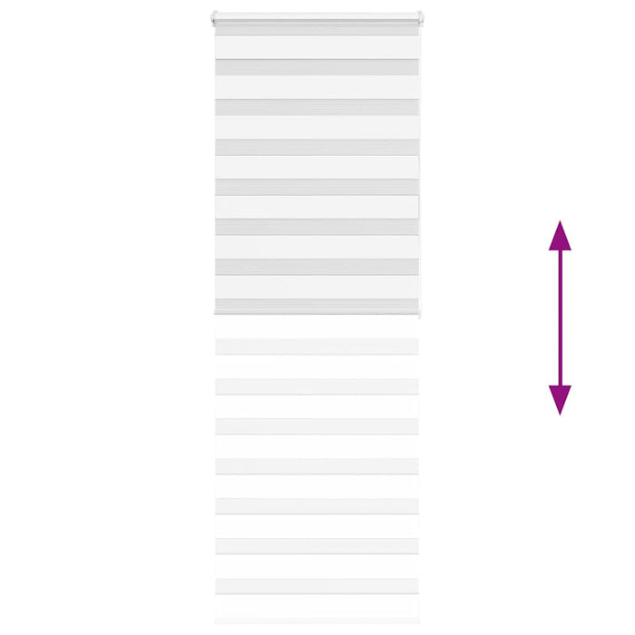 vidaXL Tenda a Rullo Zebra Larghezza Tessuto 70,9 cm Poliestere