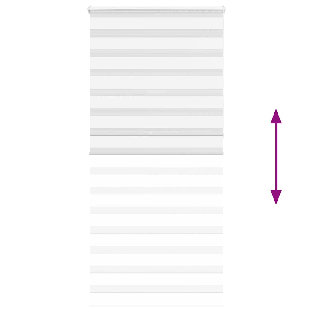 vidaXL Tenda a Rullo Zebra Larghezza Tessuto 105,9 cm Poliestere