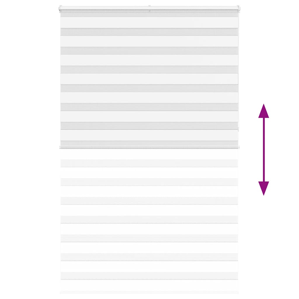 vidaXL Tenda a Rullo Zebra Larghezza Tessuto 145,9 cm Poliestere