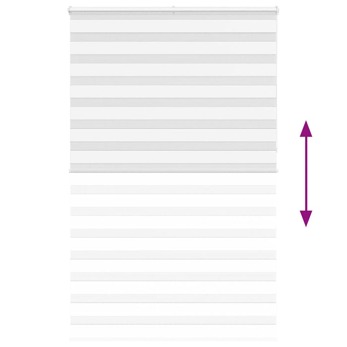 vidaXL Tenda a Rullo Zebra Larghezza Tessuto 145,9 cm Poliestere