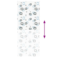 Tenda a Rullo Doccia 90x240 cm Larghezza Tessuto 86 cm 4014824