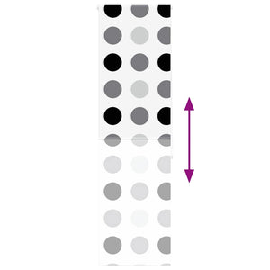 vidaXL Tenda a Rullo Doccia 80x240 cm Larghezza Tessuto 76 cm