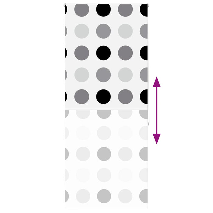 Tenda a Rullo Doccia 90x240 cm Larghezza Tessuto 86 cm 4014835