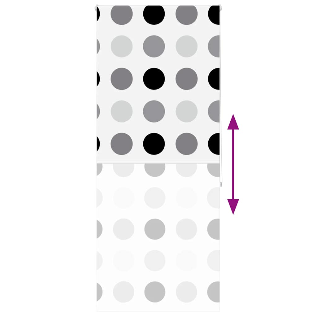 vidaXL Tenda a Rullo Doccia 90x240 cm Larghezza Tessuto 86 cm