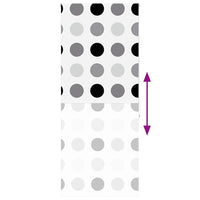 vidaXL Tenda a Rullo Doccia 90x240 cm Larghezza Tessuto 86 cm