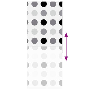 Tenda a Rullo Doccia 110x240 cm Larghezza Tessuto 106 cm 4014837