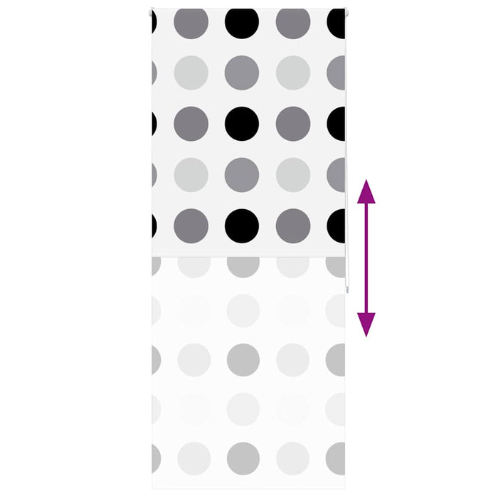 vidaXL Tenda a Rullo Doccia 110x240 cm Larghezza Tessuto 106 cm