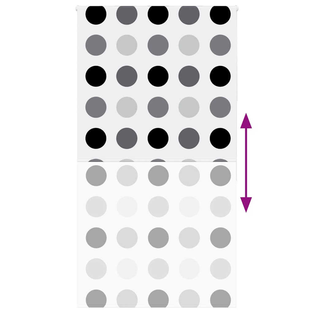 Tenda a Rullo Doccia 130x240 cm Larghezza Tessuto 126 cm 4014839