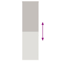 Tenda a Rullo Doccia 60x240 cm Larghezza Tessuto 56 cm 4014865