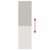 Tenda a Rullo Doccia 80x240 cm Larghezza Tessuto 76 cm