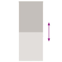 vidaXL Tenda a Rullo Doccia 90x240 cm Larghezza Tessuto 86 cm