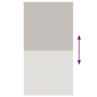 Tenda a Rullo Doccia 120x240 cm Larghezza Tessuto 116 cm