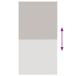 Tenda a Rullo Doccia 130x240 cm Larghezza Tessuto 126 cm