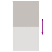 Tenda a Rullo Doccia 130x240 cm Larghezza Tessuto 126 cm 4014872