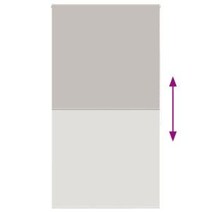 Tenda a Rullo Doccia 140x240 cm Larghezza Tessuto 136 cm