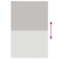 vidaXL Tenda a Rullo Doccia 150x240 cm Larghezza Tessuto 146 cm