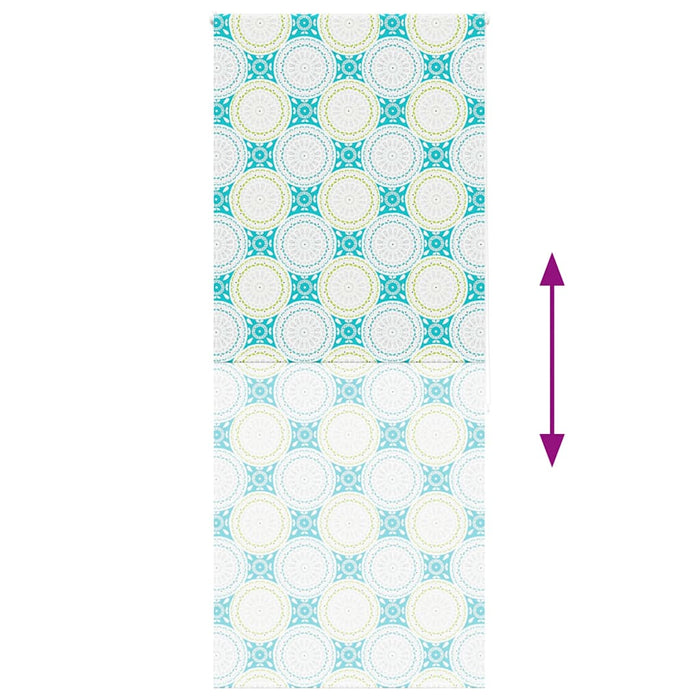 vidaXL Tenda a Rullo Doccia 110x240 cm Larghezza Tessuto 106 cm