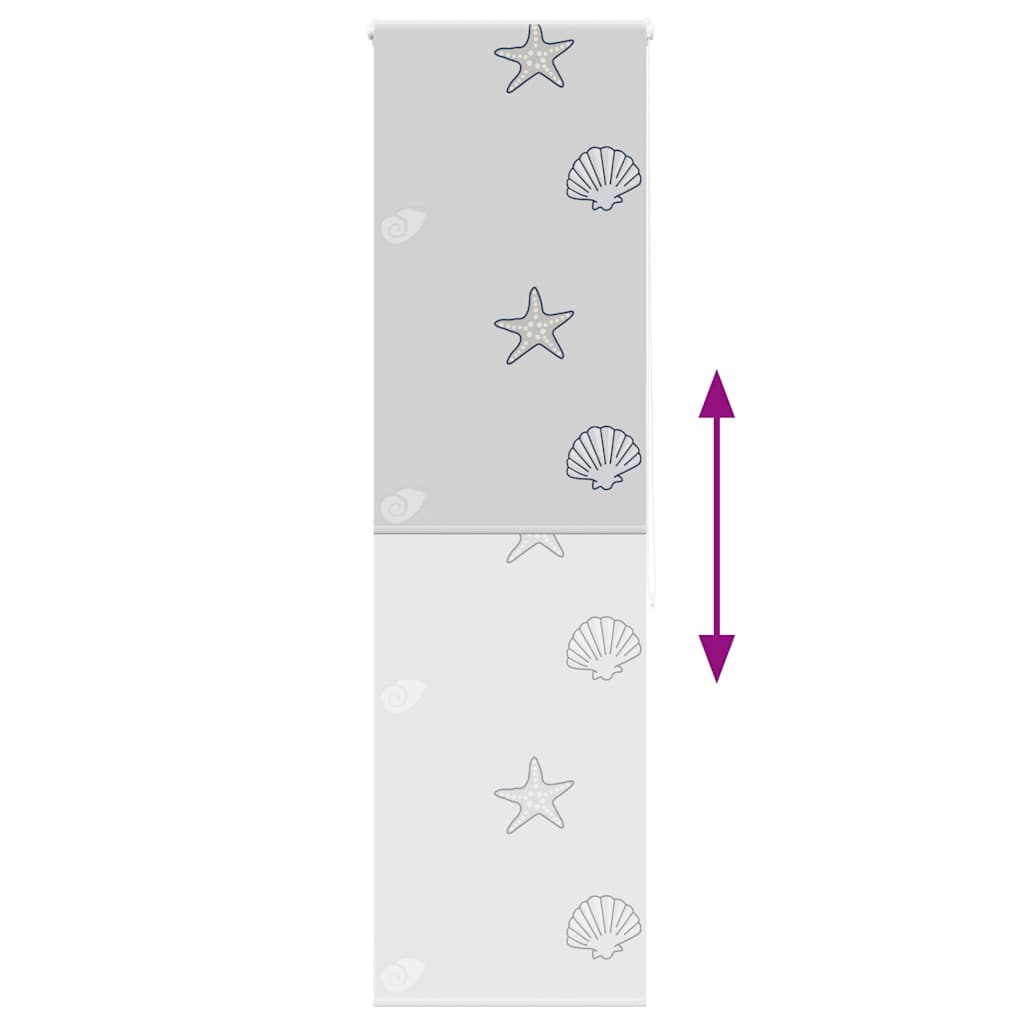 vidaXL Tenda a Rullo Doccia 70x240 cm Larghezza Tessuto 66 cm